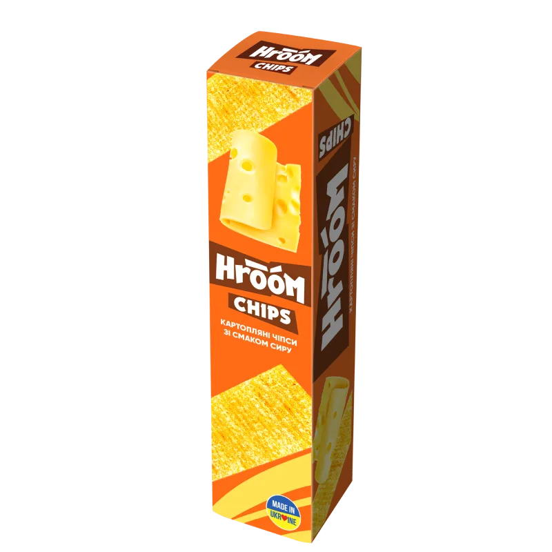 Чипси Hroom! зі смаком сиру, 50 г