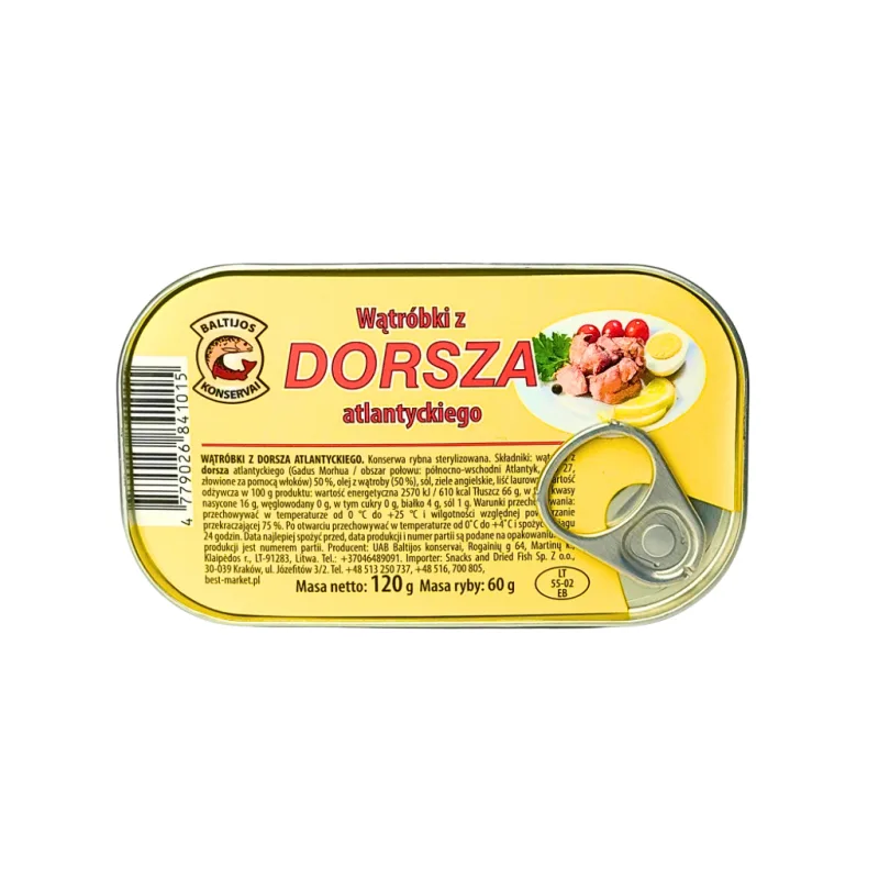 Печінка тріски Baltijos Konservai, 120 г