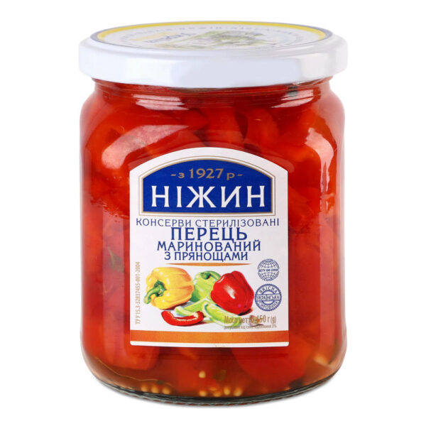Перець Ніжин маринований з прянощами, 450г