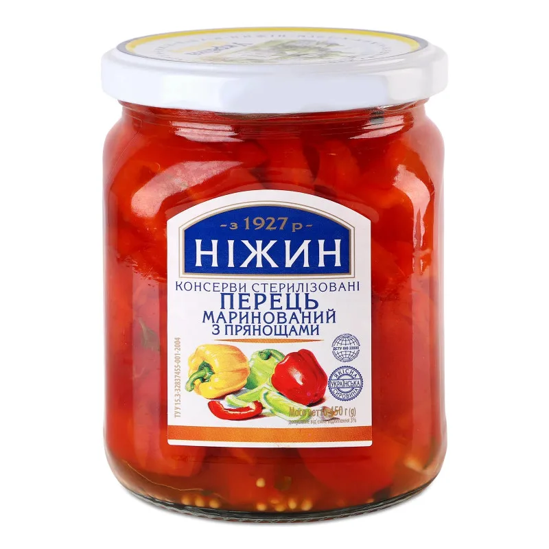 Перець маринований «Ніжин» з прянощами, 450 г