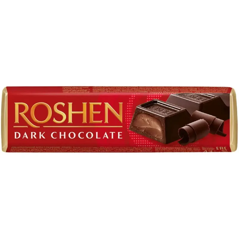 Батончик Roshen темний шоколад, 43 г