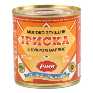 Молоко згущене варене «Ічня» «Іриска» 8,5%, 370г