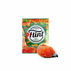 Сухарики пшенично-житні зі смаком червоної ікри "Flint" 70г