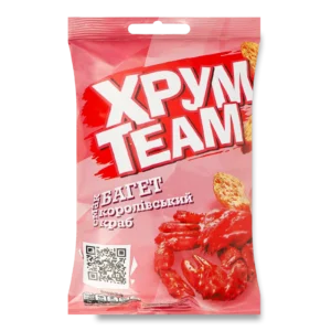 Сухарики ХрумTeam Багет Королівський краб, 60г
