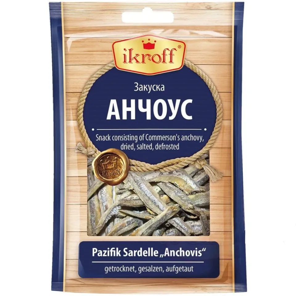Риба сушена анчоуси Ikroff, 36 г